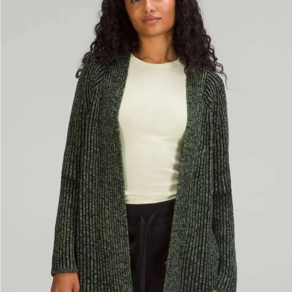 Lululemon Athletica CottonCashmere Blend Cardigan Oversized Athleisure - Picture 2 of 7